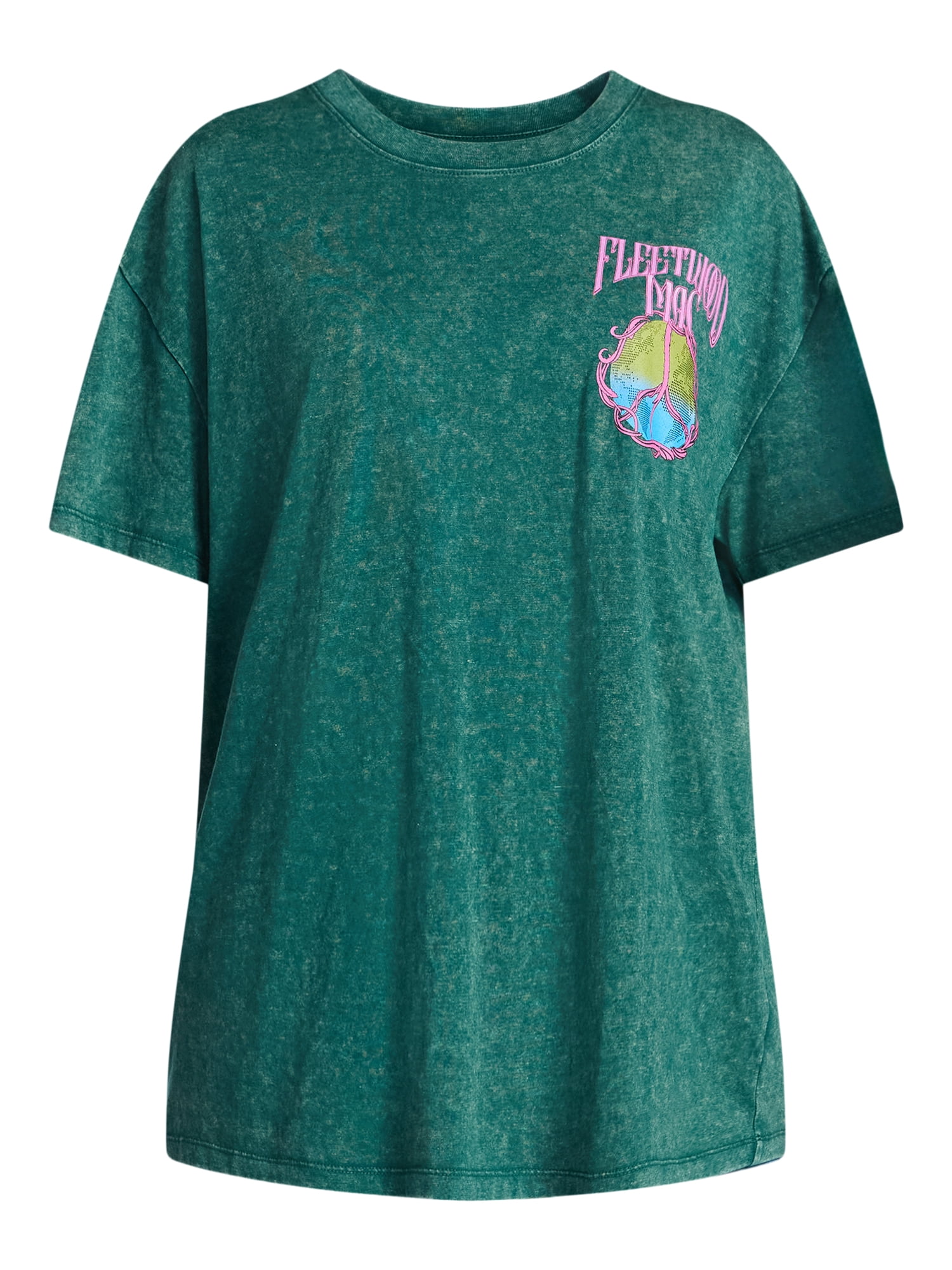 Fleetwood Mac Women's Graphic Print Tour Tee with Short Sleeves, Sizes XXS-XXL