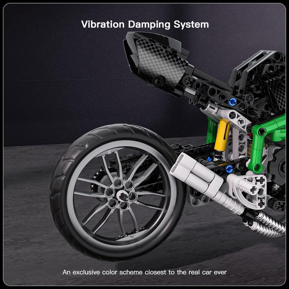 Motorcycle Kit Building Sets, 23002 Bike Model Kit Building Kit, Moto Building Toys for Creative Play and Display, Model Motorcycle Kits  (639PCS)