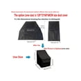 thumbnail image 2 of 1pc Stacking Outdoor Chair Cover Waterproof Dustproof Garden Patio Furniture Cover 210D Oxford Cloth All Weather Black Drawstring, 2 of 5