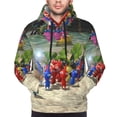 thumbnail image 5 of Lsque Pikmin Pattern Casual Men's Hoodie,Hooded Sweatshirt with Kangaroo Pocket,Pullover Hoodie-3X-Large, 5 of 8