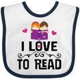thumbnail image 3 of Inktastic I Love to Read Girls Baby Bib, 3 of 4