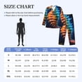 thumbnail image 4 of Hirioo Yellow Fish Seahorse for Men's Pajama Sets 2 Piece Pjs Men's Long-Sleeved Pajama Set Button Down Sleepwear,S-XXL-Large, 4 of 7