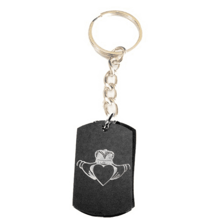 - Irish Claddah Ring Ireland Love Open Heart Logo Symbols - Metal Ring Key Chain Keychain