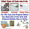 thumbnail image 5 of Tile Cutter - Tile Cutter Hand Tool Manual Tile Cutter For Ceramic Tile Subway Tile Glass Tile Backsplash Even Cut Curves In Tile And Glass Tile Without A Wetsaw No Water No Mess Watch The Videos, 5 of 6
