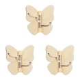 thumbnail image 2 of 3Pc Butterfly-Shaped Swivel Adhesive Hooks, 360° Rotating Towel Hooks, Decorative Wall Mount Hangers, Waterproof Self-Adhesive Hooks for Bathroom and Kitchen, Multi-Hook Organizer for Towels, Hats, 2 of 5