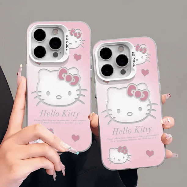 wangyu Sanrio Hello Kitty Cute Phone Case For iPhone 15 14 13 Pro