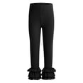 thumbnail image 6 of Zanarzt Toddler Pants Girl Baby Pants Toddler Girl Ribbed Ruffle Bell Bottoms Toddler Leggings Baby Boy Pants Newborn Girl Flare Pants Black,7-8 Years, 6 of 6