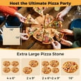 thumbnail image 5 of Patiojoy Outdoor 16" Wood Fired Pizza Oven 2-Layer Pizza Maker with Square Stone, 5 of 10