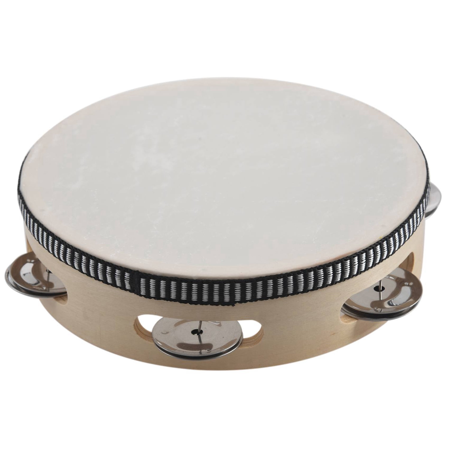 5X 7 Inch Musical Tambourine Tamborine Drum Round Percussion Gift for KTV Party