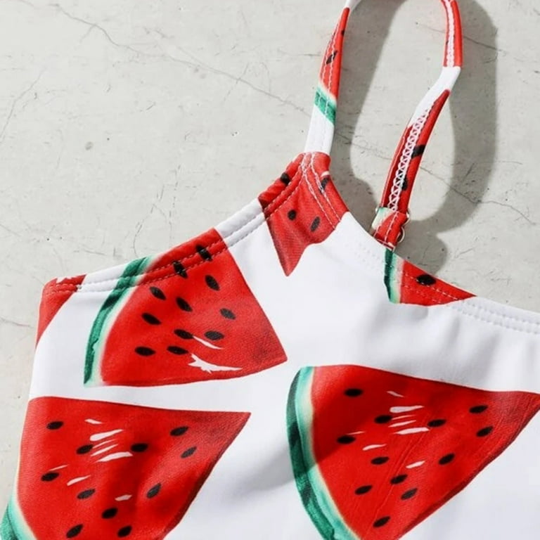 Watermelon cheap print swimsuit