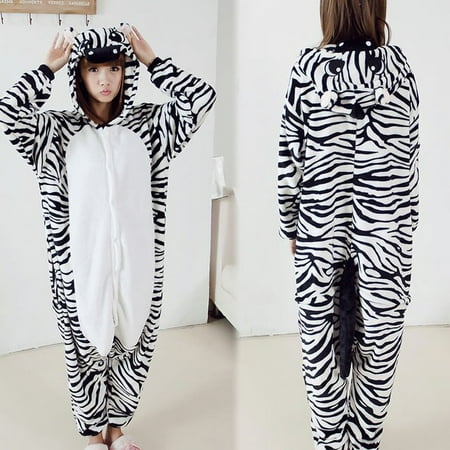 

CoCopeanut Animal Stitch Unicorn Panda Onesie Adult Teenagers Women Pajamas Funny Flannel Warm Soft Overall Onepiece Night Home Jumpsuit