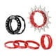 thumbnail image 2 of Adaptador de engranajes para cassette de BMX de una sola velocidad y 15 dientes. rojo, 2 of 9