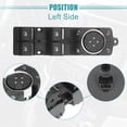 thumbnail image 3 of Unique Bargains Front Left Driver Side Master Power Window Switch Fit for Lincoln MKC 2015-2019 Black, 3 of 7