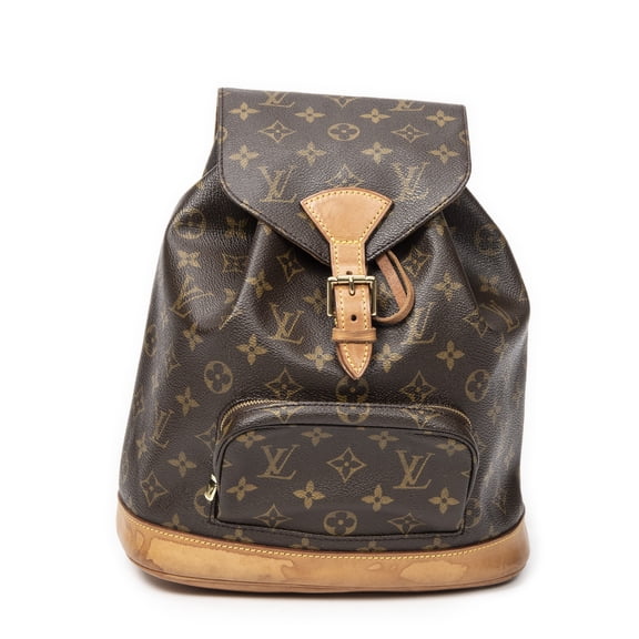 Pre-Owned Louis Vuitton Brown Montsouris MM Backpack Monogram Canvas