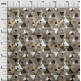 thumbnail image 3 of oneOone Cotton Flex Light Brown Fabric Geometric Diy Clothing Quilting Fabric Print Fabric By Yard 40 Inch Wide, 3 of 5