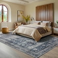 thumbnail image 4 of KOKEBREN 10x13ft Vintage Area Rugs for Living Room Bedroom Dining Room Office Foldable Indoor Carpet,Blue, 4 of 9