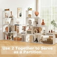 thumbnail image 6 of Costway 6 Cubes Ladder Shelf Freestanding Corner Bookshelf Storage Bookcase Display Rack White, 6 of 10