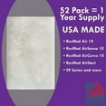 thumbnail image 3 of CPAP Filters Disposable Felt Pollen air Filter - 52 Pack 1 Year Supply - Standard Universal CPAP Filter Supplies - ResMed Airsense 10, Aircurve 10, S9 Series Machines, 3 of 8
