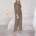thumbnail image 3 of Sikiie Leopard Print-2 Women's Long-Sleeve Shirt and Full-Length Bottom Pajama Set (s-xxl)-XX-Large, 3 of 7