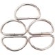 thumbnail image 1 of 5Pcs Square Adjusters Metal Triglides Slide Buckles Webbing Adjusters For Bags, 1 of 4