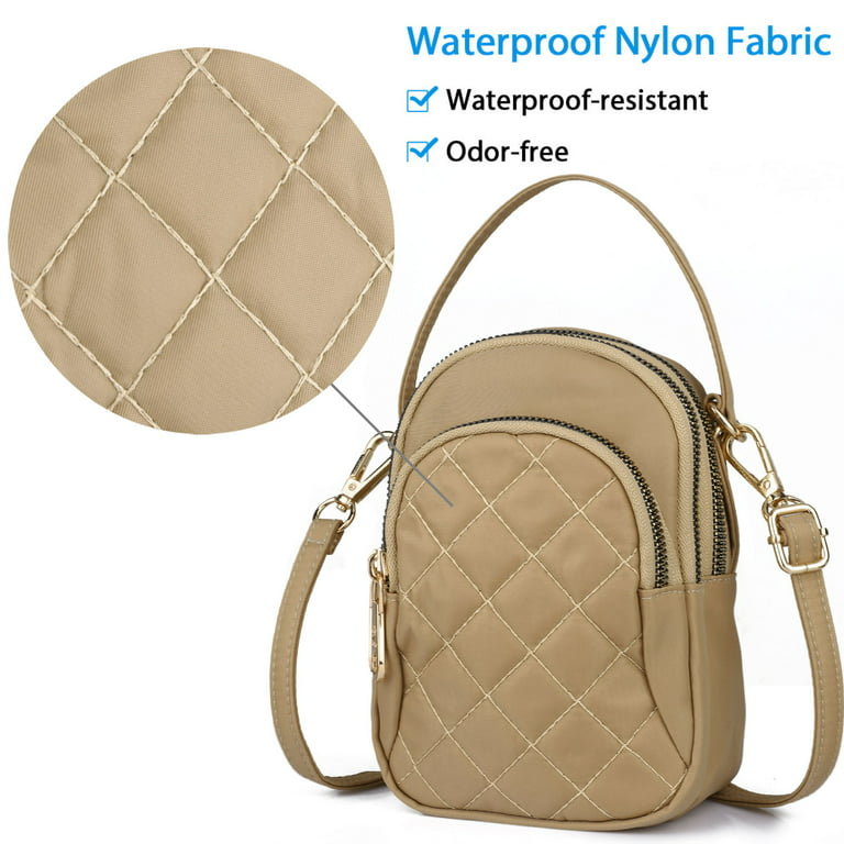 Crossbody Cell Phone Bag, TSV Small Waterproof Nylon Shoulder