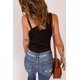 thumbnail image 1 of ABPHQTO Camiseta de tirantes negra asimétrica con hombros descubiertos para mujer, 1 of 5