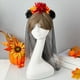 thumbnail image 1 of Decoraciones de Halloween, adornos de Halloween, regalos de Halloween, máscara de baile de llamas, accesorios para el cabello, novedades, accesorios de rosas de Halloween, tocado de rosas, 1 of 7