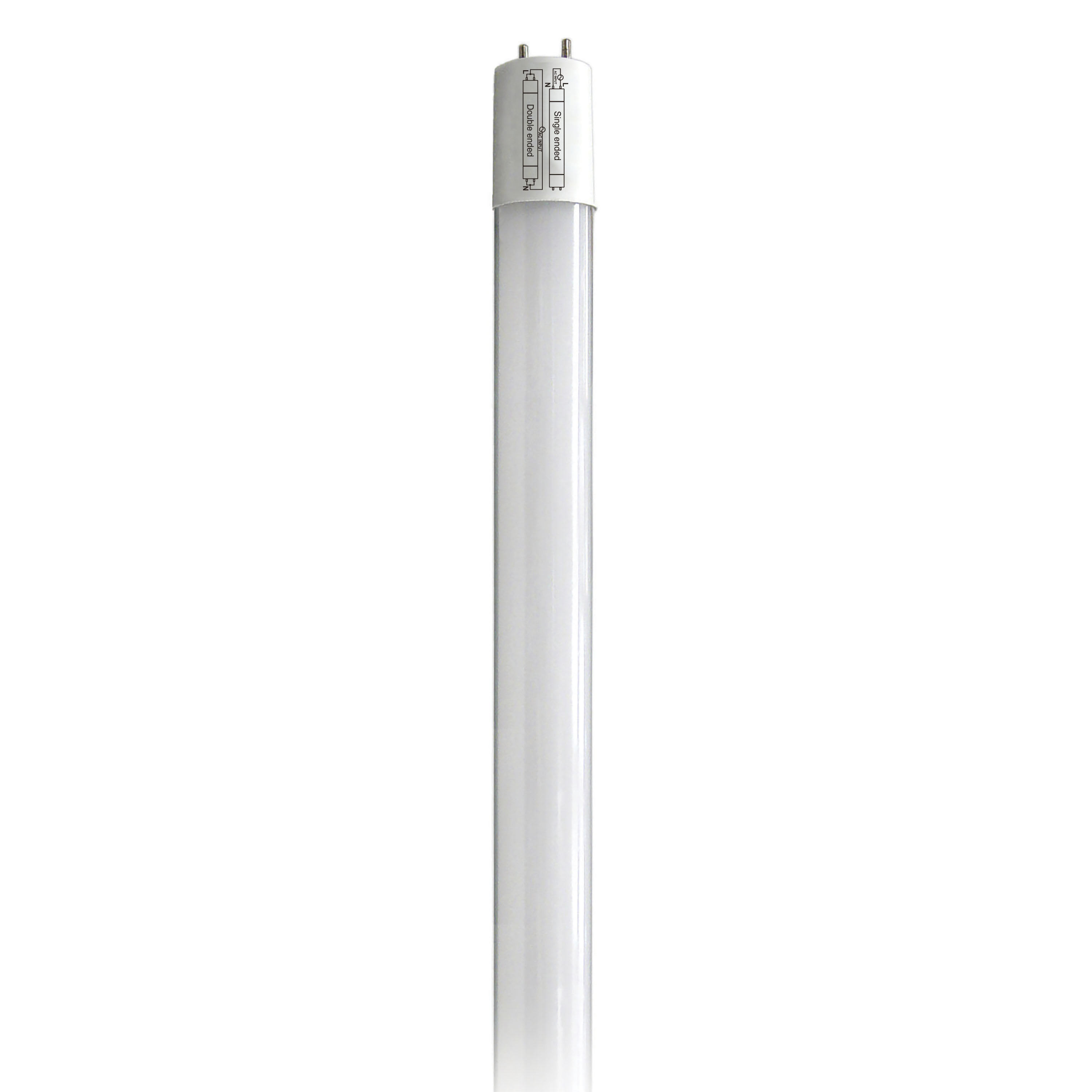 Satco (25 Pack) Tube Lighting, Part Number S39903;9 Watt T8 LED; 2Ft; 5000K; Medium Bi Pin base; 50000 Average rated hours; 1150 Lumens; Type B; Ballast Bypass; Single or Double Ended Wiring - image 2 of 3
