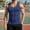 Navy, variant on Bcfgryg Men's Summer V Neck Slim Fit For Sports And Fitness Occasions Sleeveless Bottom Tank Tops Vest for Men