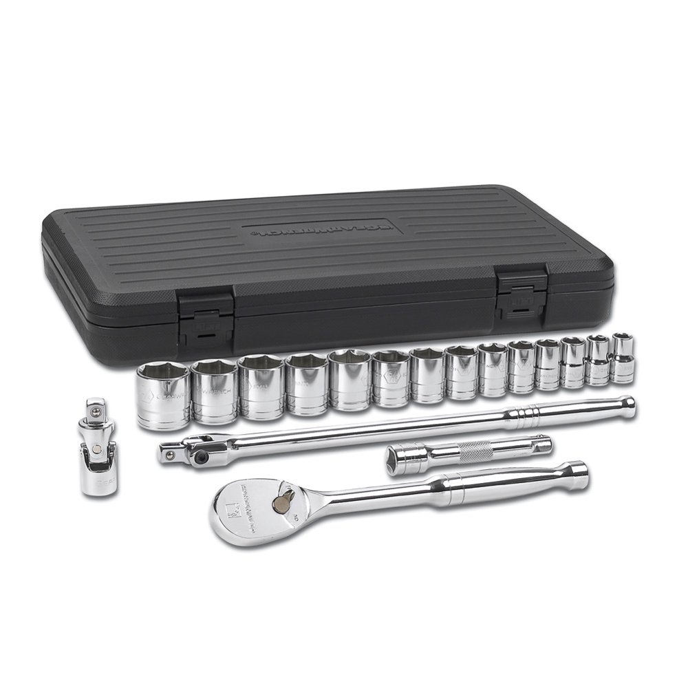 Gearwrench 80717 Socket Set 17 piece 1/2" Drive 6 Point SAE Walmart