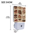 thumbnail image 3 of Yayeee LED Night Light for The Home Plug in With Light Sensors 2 Pack, Brown Cakes, 3 of 5