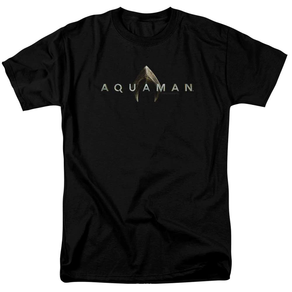 Aquaman Movie Logo S/S Adult 18/1 T-Shirt Black