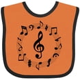 thumbnail image 3 of Inktastic Music Notes Boys or Girls Baby Bib, 3 of 4