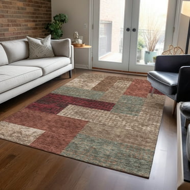Addison Rugs Chantille Indoor/Outdoor Transitional Rectangles Mocha Washable Rectangle Rug, 10' x 14'