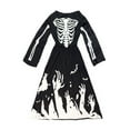 thumbnail image 2 of EnJoCho Girls Glow-in-the-Dark Skeleton Dress - Spoo𝗄y Halloween Par𝗍y Outfit for Kids & Cos-play Dress-Up, 2 of 6