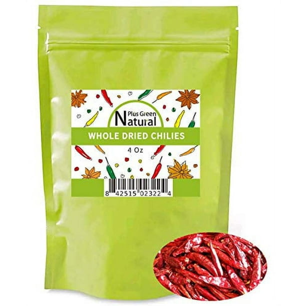 Dried Sichuan Chili Peppers Whole 4 Ounces, Mild, Used in Mexican