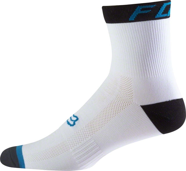 Fox Racing Core Basic Crew Socks 6 Pack Men's L/XL White/Black/Teal 