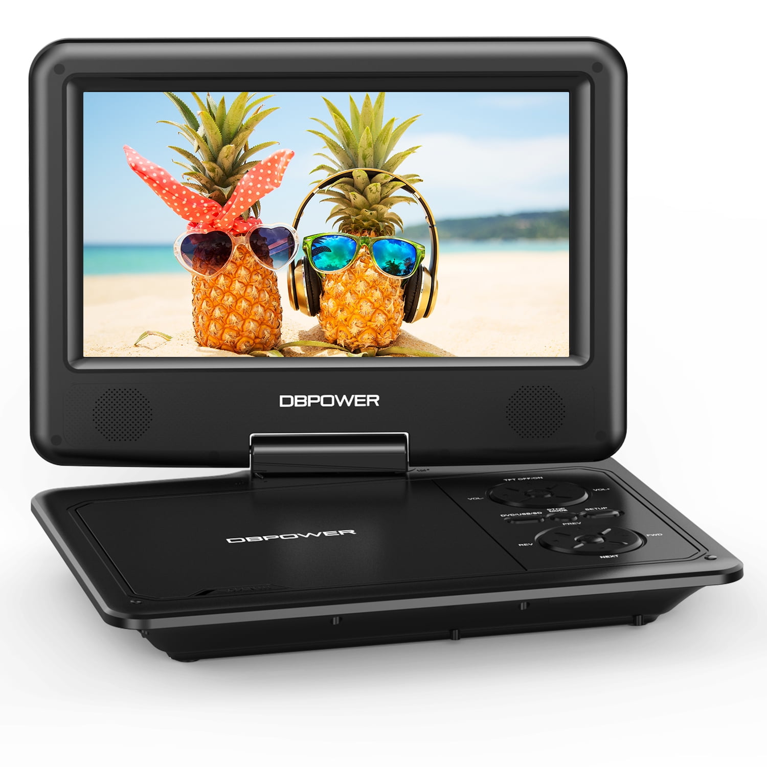 DBPOWER Portable DVD Player with 11.5" Swivel Screen, 5Hour Battery, and Multiple Playback