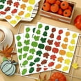 thumbnail image 5 of yulier 10 Pcs Thanksgiving Stickers 1.6 Inch Glitter Colored Pumpkin Maple Leaf Shaped Stickers Self Adhesive Stickers Labels for Fall Halloween Gift Boxes Envelope, 5 of 6