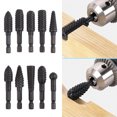thumbnail image 1 of Zshan 10 Pieces Wood Cutter, 6.35mm Rotary Cutter Rasp Set, Tungsten Carbide Wood Rasp Drill Bits, Wood Craft Grinding Engraving Drill Bits, for Wood Carving, 1 of 4