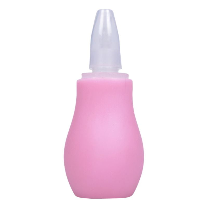 Soft Silicone Infant Nasal Aspirator Vacuum Sucker Nose Mucus Snot Cleaner Pump 