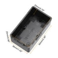 thumbnail image 2 of Uxcell 2.36" x 1.42" x 0.98" Junction Box DIY Wiring Box Enclosure Project Case ABS for DIY Projects Black, 6 Pack, 2 of 6
