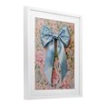 thumbnail image 2 of Stupell Industries Glam Romantic Blue Satin Bow White Framed Print Under Glass, 13 x 16, by Petals Prints Design, 2 of 7