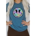 thumbnail image 6 of Rainbow Lash Smiley Faces Cheery Graphic Tee T-Shirt, 6 of 8