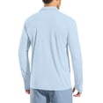thumbnail image 4 of Cxenplz Men's Shirt Long Sleeve Golf Shirts Quick Dry Sun Protection Lightweight 3-Button Performance Work Fishing Athletic Tops, 4 of 9