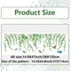 thumbnail image 2 of Calcomanías de vinilo estático reutilizables no adhesivas para ventanas, 15 x 46 pulgadas, con diseño de enredadera verde, plantas grandes, botánicas, colgantes, pájaros, para vidrio., 2 of 9