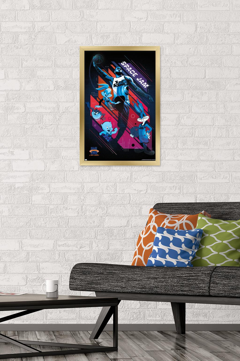 Space Jam: A New Legacy - Starters Wall Poster, 14.725" x 22.375", Framed