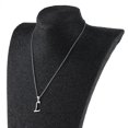 thumbnail image 3 of Collar con Colgante de de la Simple Cadena Gargantilla de Moda de Metal Plateado jinwen  collar colgante inicial, 3 of 8