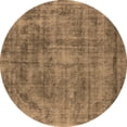 thumbnail image 1 of Ahgly Company Indoor Round Oriental Brown Industrial Area Rugs, 4' Round, 1 of 4