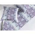 thumbnail image 2 of Floral Bed Runner Set, Vintage Flowers Ornament Romance Themed Blossoming Spring on Ombre Back, Decorative Bedding Scarf & 2 Pillow Shams for Hotels Homes, King, Pale Eggplant Soft Blue, by Ambesonne, 2 of 3